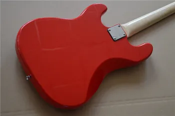 Elektrinė bosinė gitara ， Elektrinio boso raudona spalva Nemokamas pristatymas didmeninė fabrikas