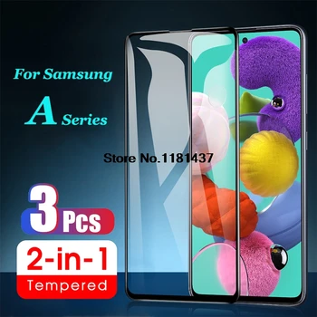 3Pcs Grūdintas Stiklas Samsung Galaxy A51 A31 A71 A41Screen Raštas Stiklo Samsung A51 M31 A01 M21 M31 M11 M01 A21s A91 81