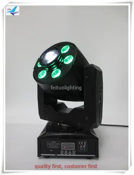 4 VNT./daug mini projektorius rgbw led plauti 6 x 8 W ir 30 vatų led judančios galvos vietoje plauti šviesos