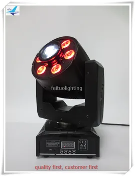 4 VNT./daug mini projektorius rgbw led plauti 6 x 8 W ir 30 vatų led judančios galvos vietoje plauti šviesos
