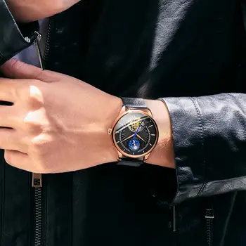 Mechaniniai Laikrodžiai Sporto DOM Žiūrėti Vyrų Vandeniui Laikrodis Mens Prekės Prabangos Laikrodis Relogio Masculino M-1260GK-1M