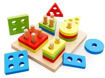 Montessori Medžiagų, Matematikos, Geometrijos, Formos Pažinimo Odinas, Švietimo, Mokymo Priemonių Mediniai Žaislai Formos Skaičiuoti Geometrinis Rungtynės