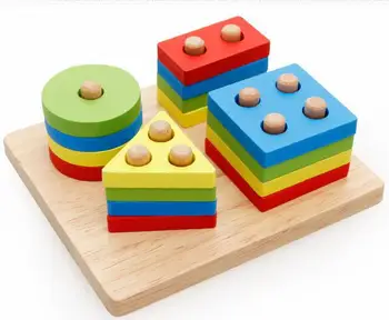 Montessori Medžiagų, Matematikos, Geometrijos, Formos Pažinimo Odinas, Švietimo, Mokymo Priemonių Mediniai Žaislai Formos Skaičiuoti Geometrinis Rungtynės