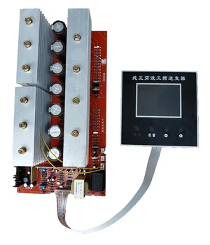 LCD ekranas pure sine wave power dažnio keitiklis ratai PCB plokštę 12v į 48v universal 16 vamzdis valdybos anglų versija