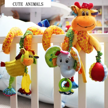 Kūdikių Pliušiniai Žaislai Pynimas Ūkio liūtas, žirafa, dramblys Multi-touch Medžiaga Dekoratyvinių Spalvos lova Pynimas Švietimo Žaislai, Kūdikių Dovanų