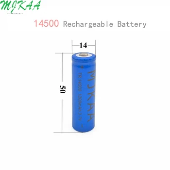 MJKAA 10-20Pcs 14500 Baterija 3.7 V, Li-ion Įkraunama Baterija, Super Aukštos Kokybės Originalias Baterijas, žibintuvėlis