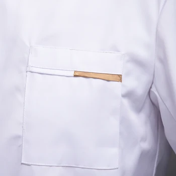 Didmeninė aukštos kokybės Unisex virėja siuvinėjimo virimo striukė restoranas kvėpuojantis virėja chalatas ilgomis rankovėmis grilis vienodas