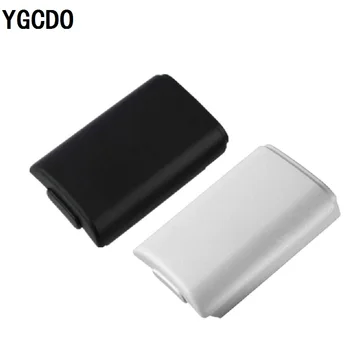 YGCDO 100 vnt. Baterijos Dangtelis Durys Xbox 360 Wireless Controller Black White Color Back Atveju Shell Pack Rinkinys, Skirtas Xbox360 Gamepad