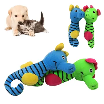 Pet Šuo, Šuniukas Mielas Pliušinis Seahorse Formos Piskliwy Bite-atspari Molinė Kramtyti Žaislas