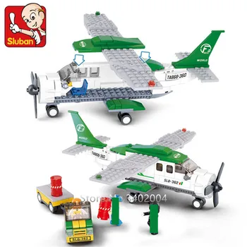 251Pcs Miestas Lėktuvas Aviacijos orlaivių įgula Orlaivio Modelis Statybinių Blokų Rinkinius DIY Statybos Plytų Švietimo Žaislai Vaikams