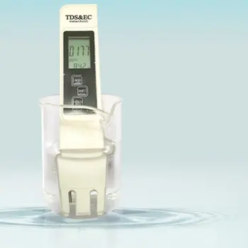 Aukštos Kokybės Vandens Kokybės Bandymų Matuoklis Skaitmeninis Įrankis TDS & EB Temperatūra 0-9990 ppm Vandens Grynumas Filtras Tiksliai Stebėti Pardavimas
