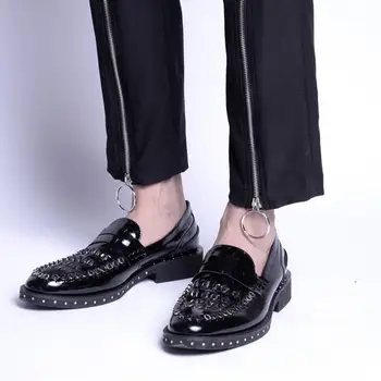 Nauja stiliaus vyriški korėjos versija, plonas koja devynių centų kelnės, vyriški užtrauktukas apdailos laisvalaikio tendencija