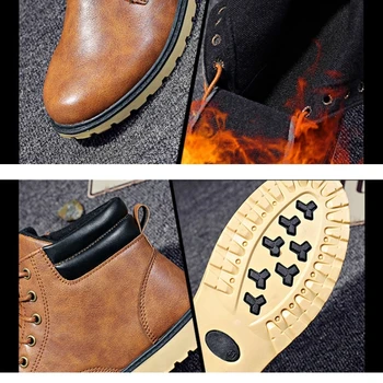 2020 vyriški odiniai batai žiemos mados trumpas pliušinis vandeniui Martin batai vyriški šilti medvilniniai bateliai vyrai lauko batai