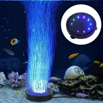 Akvariumas, Burbulas Šviesos Akvariumas Oro Akmuo LED Šviesos Oro Siurblys Burbulas Akmens Lempa(JAV Plug)