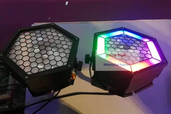LED Par 200W COB LED Butas Par Šviesos diodų (LED) Retro Flash Light Su 6X24Pcs SMD 5050 LED Apšvietimas Dj Šalies Ravėjimas Lazerinis Projektorius