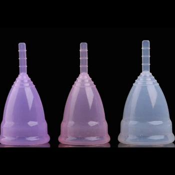 1pc 2Size moterų Higienos Produktai Medicininio Silikono Minkštas Taurės Lady Menstruacijų Taurės Makšties Higiena/Alternatyvių Tamponai