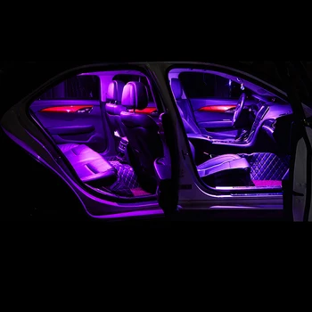 13pcs Automobilių, LED Lemputes, Interjero Skaitymo Lempos Kosmetinis Veidrodėlis Kamieno Šviesos Volkswagen VW Polo 6R 6C 2009-2016 2017 Priedai