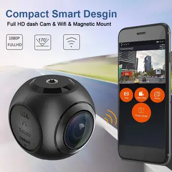 Mini WIFI Brūkšnys Cam App Pasidalinti Automobilių DVR Kamera Full HD 1080P Auto Video Recorder 170 Laipsnių Naktinio Matymo automobilių Stovėjimo aikštelė Stebėsenos Dashcam