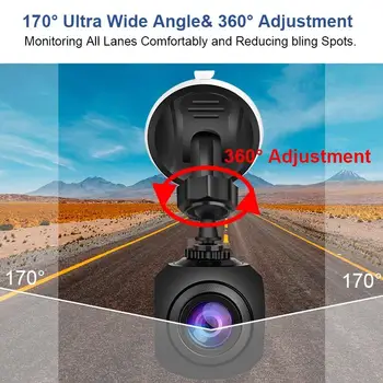 Mini WIFI Brūkšnys Cam App Pasidalinti Automobilių DVR Kamera Full HD 1080P Auto Video Recorder 170 Laipsnių Naktinio Matymo automobilių Stovėjimo aikštelė Stebėsenos Dashcam