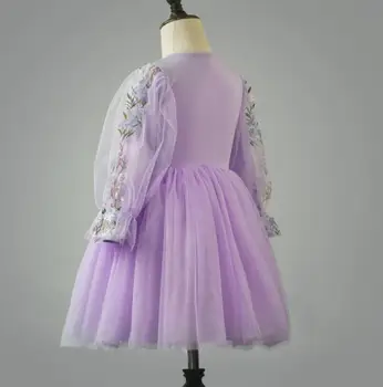 Pavasarį, rudenį mergaitė, drabužiai vaikams, drabužiai mergaitė princesė gėlių suknelės kūdikių mergaitės, medvilnė šalis suknelė 3-9 metų amžiaus vaikams