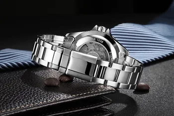 Naujas Atvyko CAROTIF Prekės Vyrų Laikrodžiai Montre Homme Prabangus Automatinis Mechaninis laikrodis Vyrams Suknelė Full Steel Vyrų Laikrodis