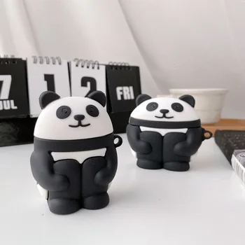 3D Mielas Animacinių filmų Varlė Kiaulių Panda už Airpods 1 2 Pro 