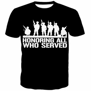 Karo Tema vyriški Laisvalaikio trumpomis Rankovėmis T-Shirt DYDIS EUR