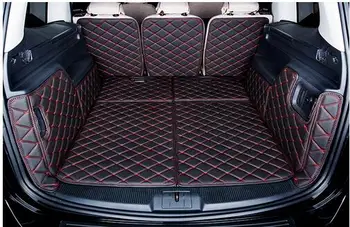 Geras kilimėliai! Specialių kamieno kilimėliai Volkswagen Sharan 2018-2012 vandeniui linijinių krovinių įkrovos kilimai Sharan 2016,Nemokamas pristatymas