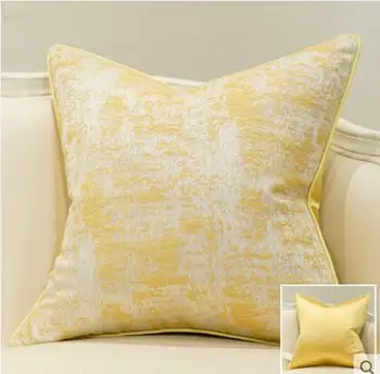 šviesos prabanga šviesiai geltonos žakardinės pagalvėlės dangtis geometrinis pagalvės užvalkalą wasit pagalvę padengti namų dekoro