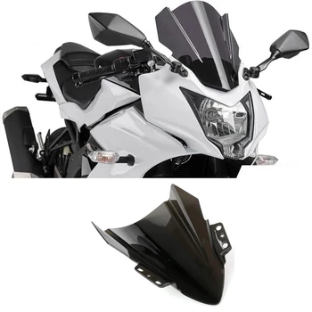Motociklo priekinio, galinio Stiklo Windsn Deflektorius, skirtas Kawasaki Ninja 250SL-2017 Juoda