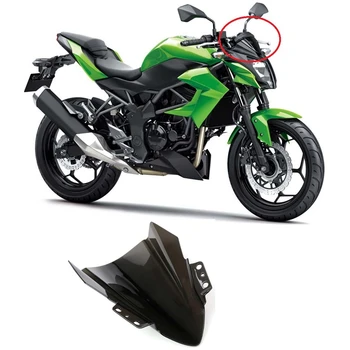 Motociklo priekinio, galinio Stiklo Windsn Deflektorius, skirtas Kawasaki Ninja 250SL-2017 Juoda