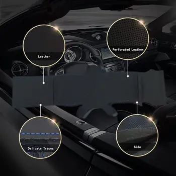 Aukštos kokybės Juodos spalvos Dirbtinės Odos anti-slip individualų automobilio vairo dangtelis, Lexus ES240 ES25