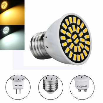 LED spot lempos Lemputė 110V, 220V E27 GU10 MR16 Dėmesio SMD5733 18/24/32 Led spot šviesos diodų (LED) Lemputę, virtuvė, namų dekoro apšvietimas