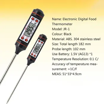 Mėsos Termometras Virtuvės Valgių Maisto Skaitmeninis Zondas Elektroninis GRILIS Testavimo Įrankiai Temperatūros Bandymas Gabaritas Priemonė, Virtuvės įrankiai