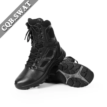 CQB.SWAT Anti slip Armijos Batai, Vyrams, Taktiniai Batai batai Kovoti su juoda ir batraištis kariniai batai patogus padas