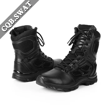 CQB.SWAT Anti slip Armijos Batai, Vyrams, Taktiniai Batai batai Kovoti su juoda ir batraištis kariniai batai patogus padas