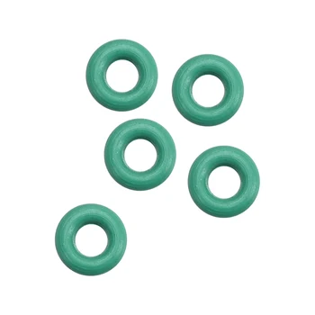 Uxcell 5vnt Fluoro Guma, O Žiedai, 4,5 mm OT, 1.5 ID mm, 1.5 mm Pločio, Sandarinimo Tarpiklis Žalia Išvengti nuotėkių plumbin hidrauliniai