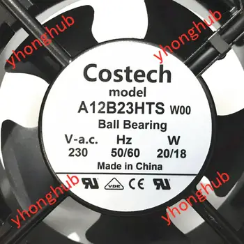 Costec A12B23HTS Serverio Aikštėje Ventiliatorius AC 230V 120x120x38mm 2-Pin