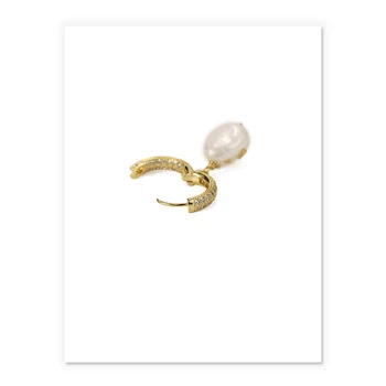 2021 Naujų Gamtinių Pearl Drop Auskarai Moterims, Dovanų Bičių Mielas Auskarai Originalaus Dizaino Rankų Darbo Prabangūs Fine Jewelry