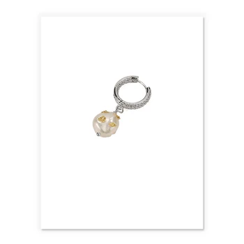 2021 Naujų Gamtinių Pearl Drop Auskarai Moterims, Dovanų Bičių Mielas Auskarai Originalaus Dizaino Rankų Darbo Prabangūs Fine Jewelry
