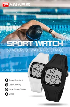 PANARS Sporto laikrodis Vyrams, Prekės ženklo Prabangus LED Skaitmeniniai Laikrodžiai Vyrų Laikrodžiai vyriški Žiūrėti Relojes Deportivos Herren Uhren Laikrodžius