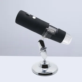 Skaitmeninis Nešiojamas 1000X Mikroskopu Reguliuojamas WiFi 8 Led 2MP 1080P didinamąjį stiklą Vaizdo Kamera (Juoda)