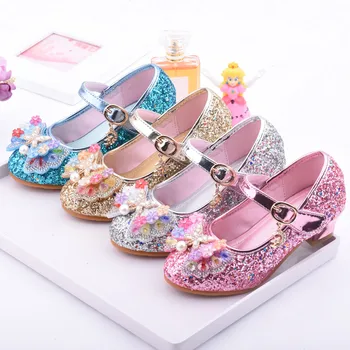 Sandalai Mergaitėms Batai детская обувь Naujas Mados Saldus Kūdikiams, Vaikams, Kūdikių Crystal Pearl Bling Bowknot Vieną Princess Bateliai Nemokama Laivas
