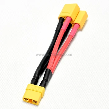 XT90 prijunkite laidus lygiagrečiai jungties kabelis, baterijos talpa ir išlaikyti pačios įtampos