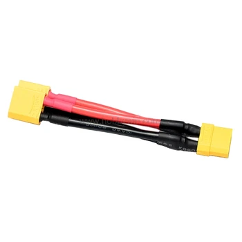 XT90 prijunkite laidus lygiagrečiai jungties kabelis, baterijos talpa ir išlaikyti pačios įtampos
