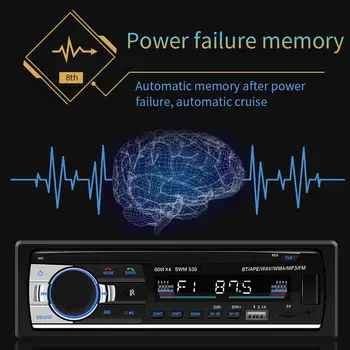 2018 Naujas Mados Auto Radijo Car MP3 Bluetooth 
