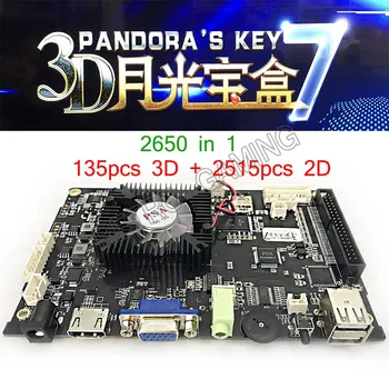 3D Pandorakey 7 Plokštė 2323 1 Namo Versija su jamma konversijos kabelis, VGA, HDMI, skirtas Arkadinis Žaidimas Mašina konsolės/kavos aparatas