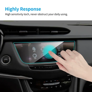 Automobilių GPS Navigacijos Ekrano apsaugos Cadillac XT5 2016-18 Interjero Grūdintas Stiklas Ekrano Apsauginės Plėvelės Auto Automobilis Priedai