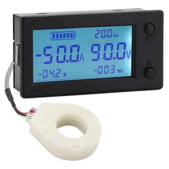 200A STN LCD Ekranas Skaitmeninis Multimetras Įtampa A Elektros Energijos Ammeter Voltmeter Baterija Volt Amp Metrų AH Stebėti Skydelis wi