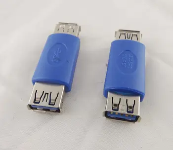 1pcs USB 3.0 Tipo Išorės Moteris Female Jungtis Extender Cable Adapter